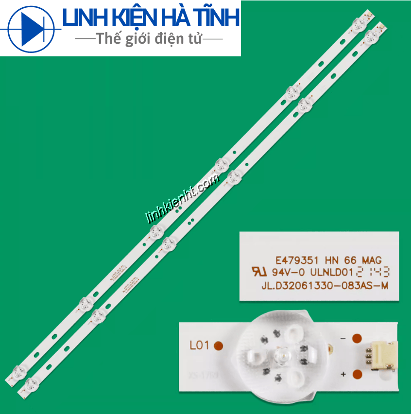 Bộ THANH LED TIVI ASANZO 32T800 32S800 32S890 JL.D32061330-083AS-M HÀNG ZIN HÃNG MỚI 100%